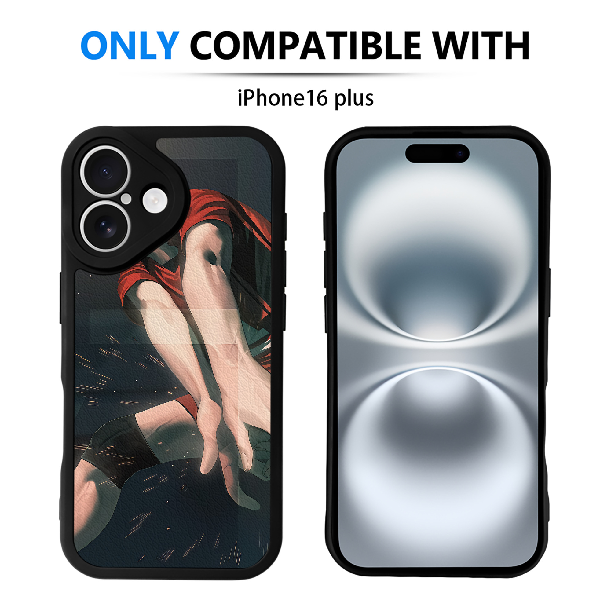（画像用） ハイキュー!! Haikyu!! 【iPhone 16シリーズ対応】シリコンスマホケース（レザー調） 材質：シリコン